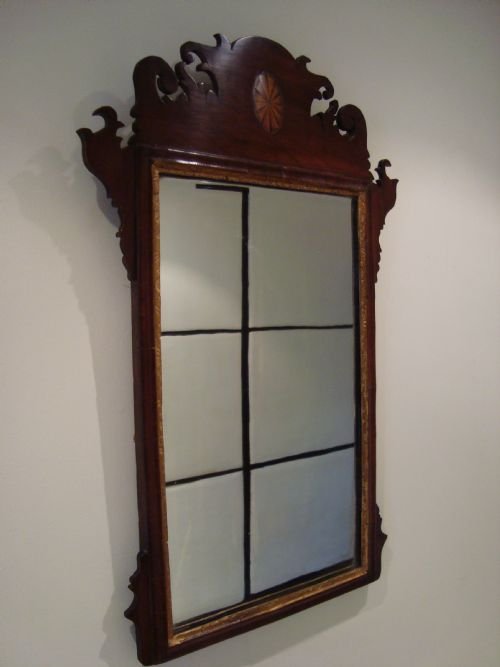 antique 19thc 'chippendale style' pier mirror