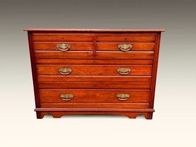 an attractive edwardian chest of drawers