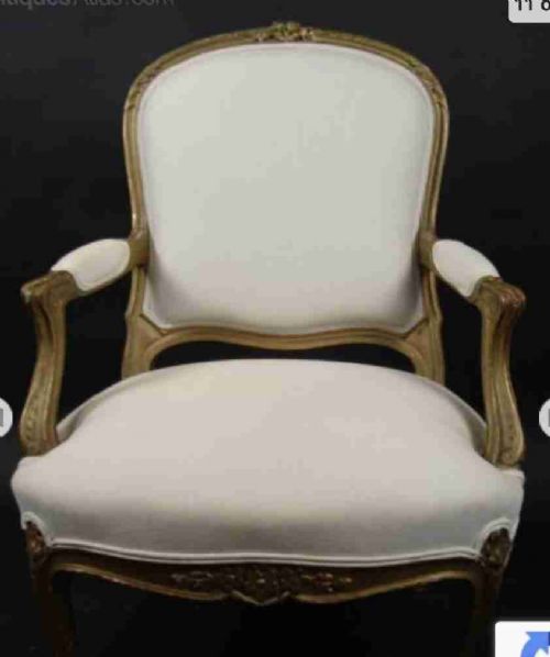 an elegant 19 century french bergere armchair