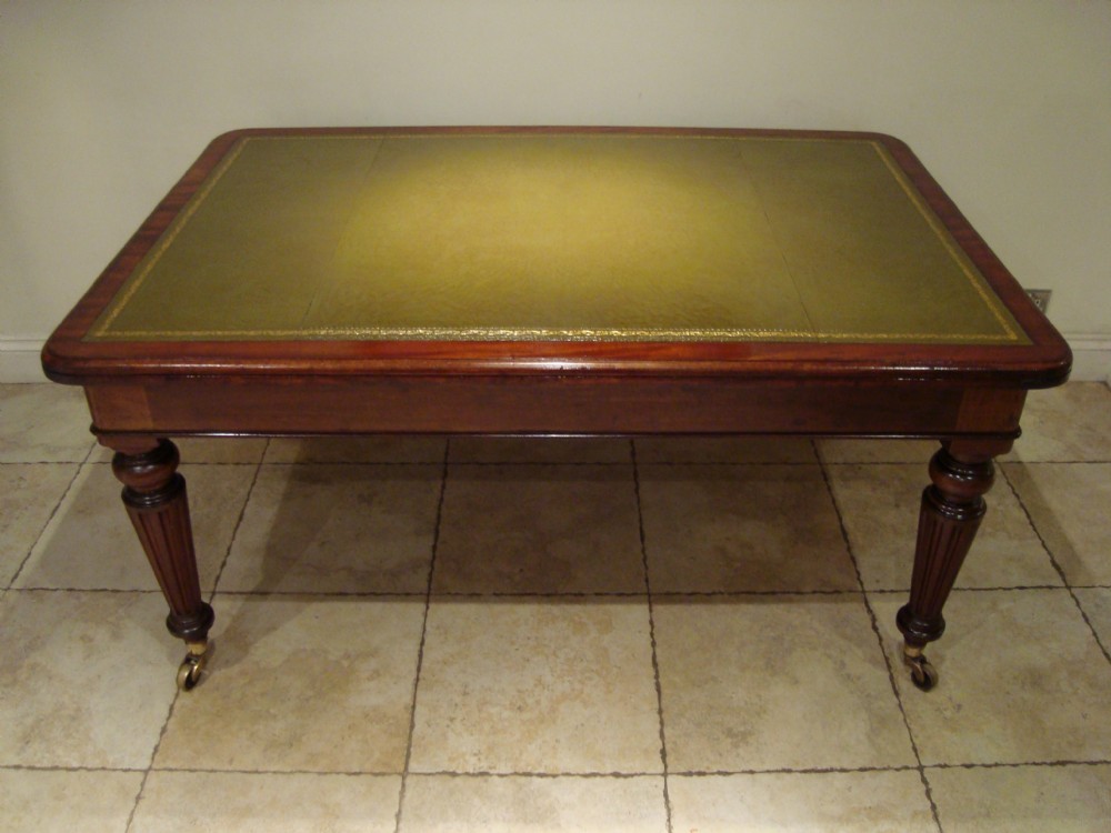 a top quality william iv writing desklibrary table dating from circa 1830