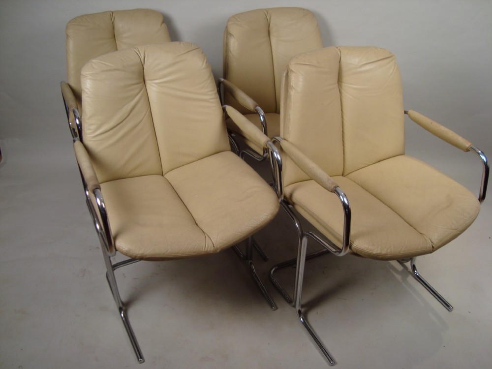 four designer rectro 'pieff' chairs