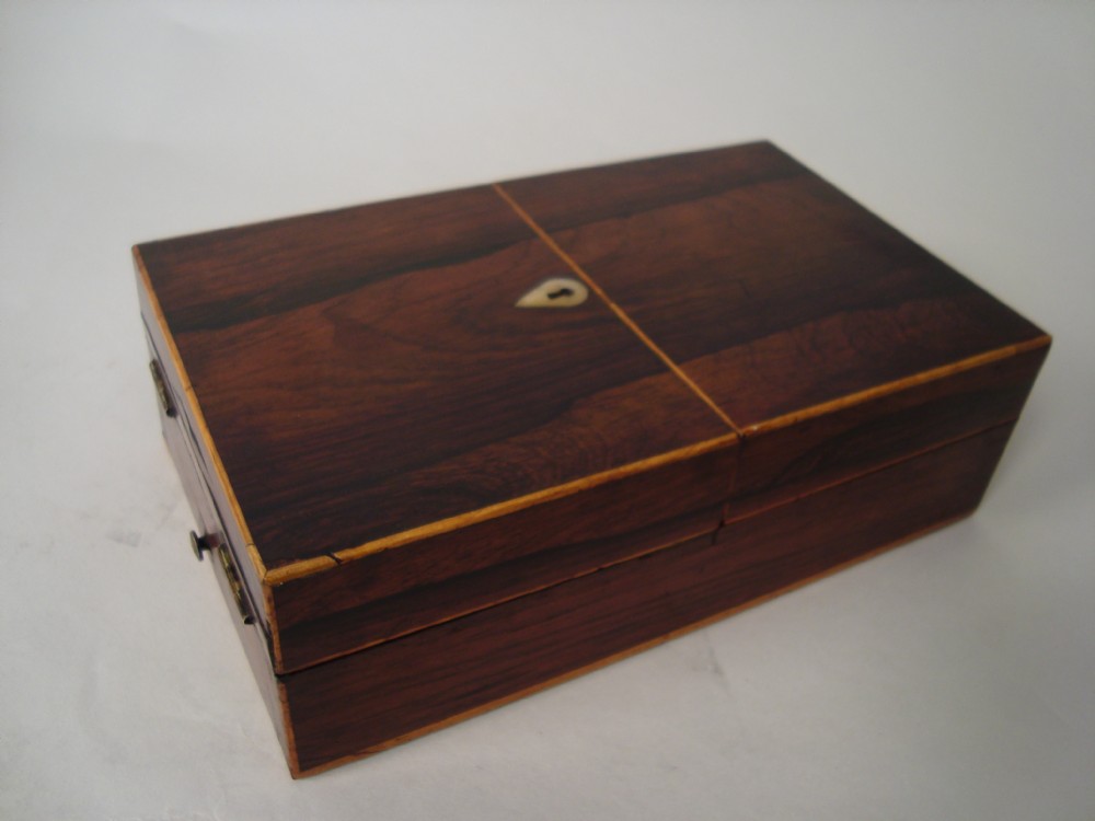 a victorian rosewood art box