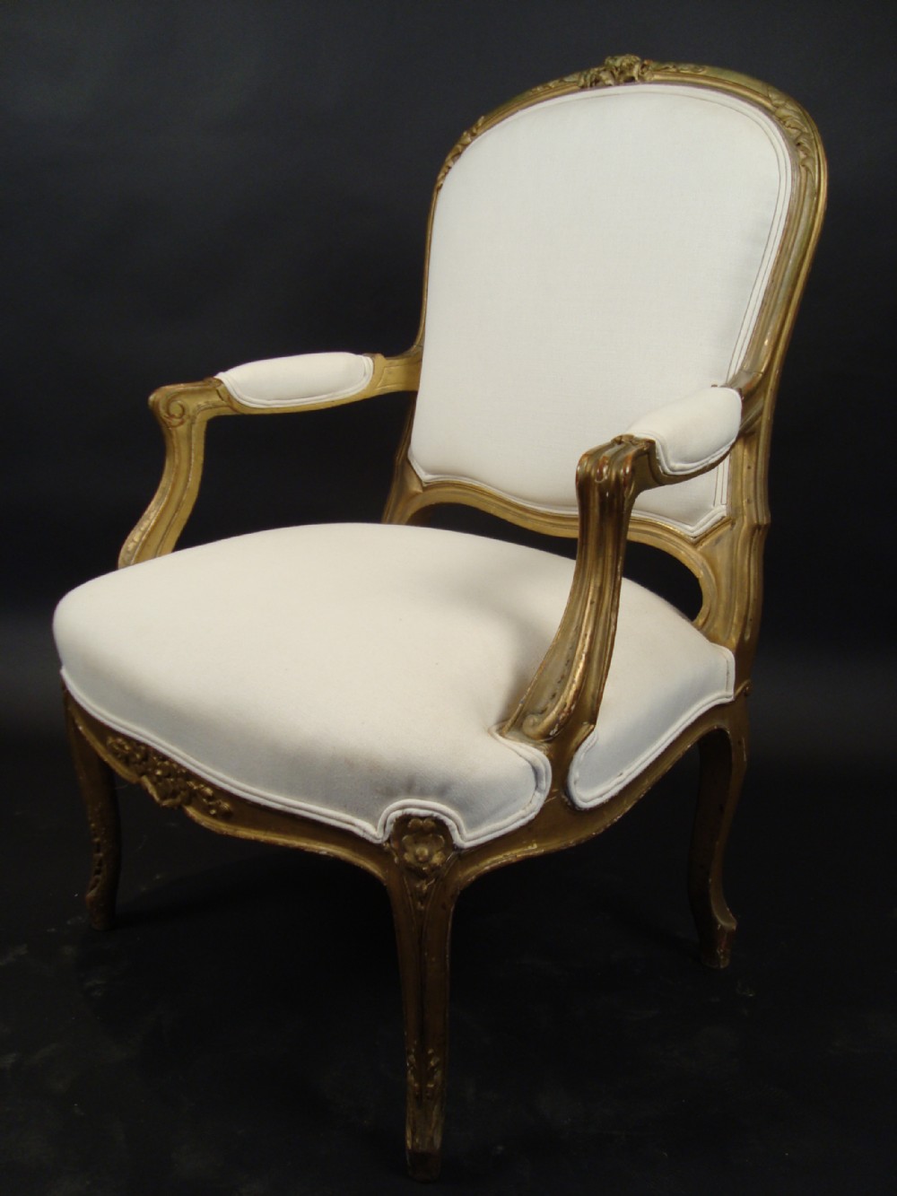 an elegant 19th century french bergere armchair