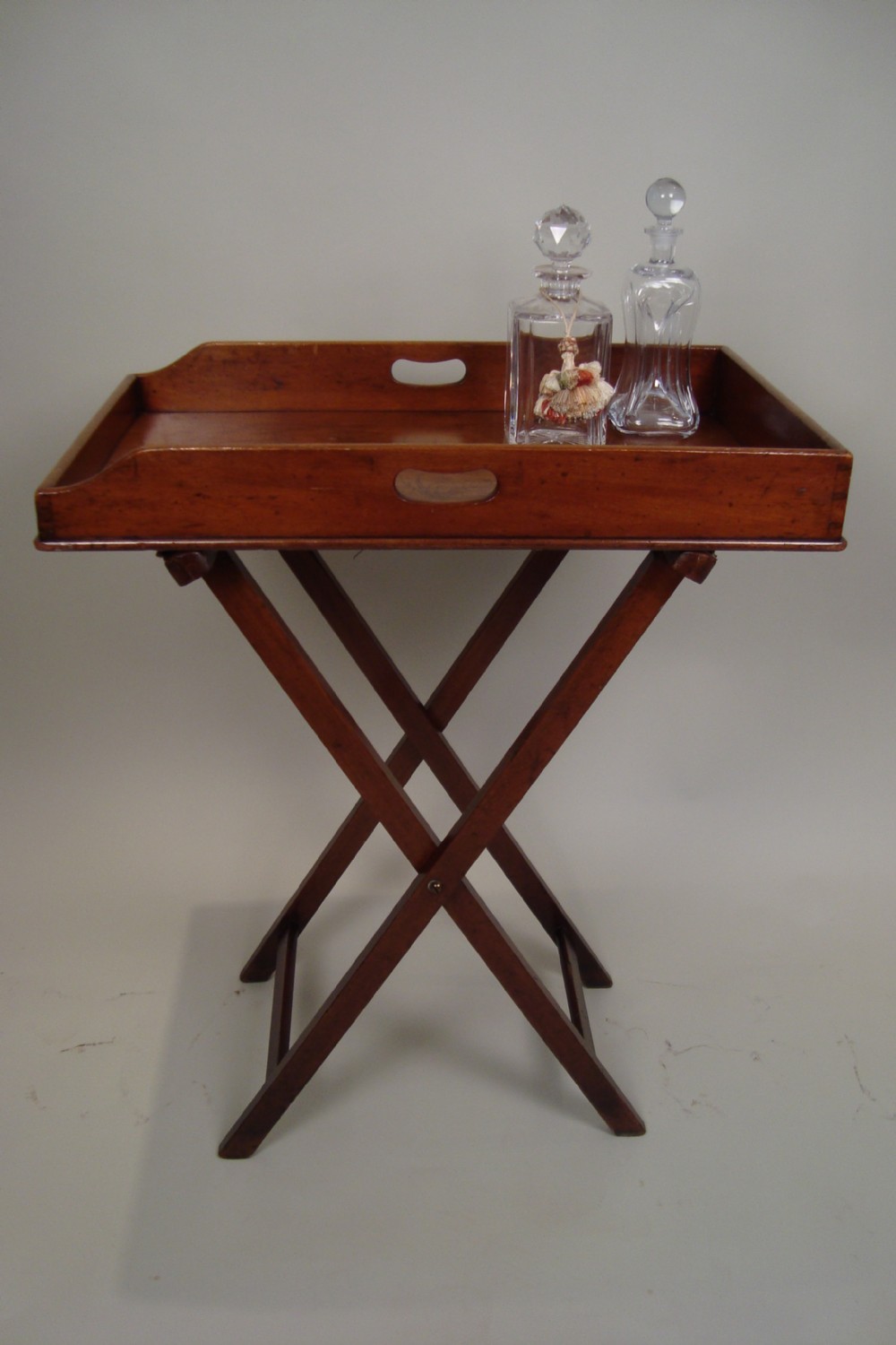 an elegant victorian mahogany butlers tray