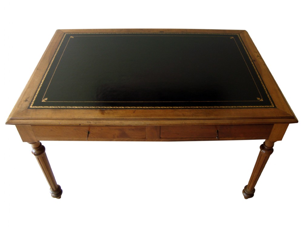 a very attractive french walnut writing desk