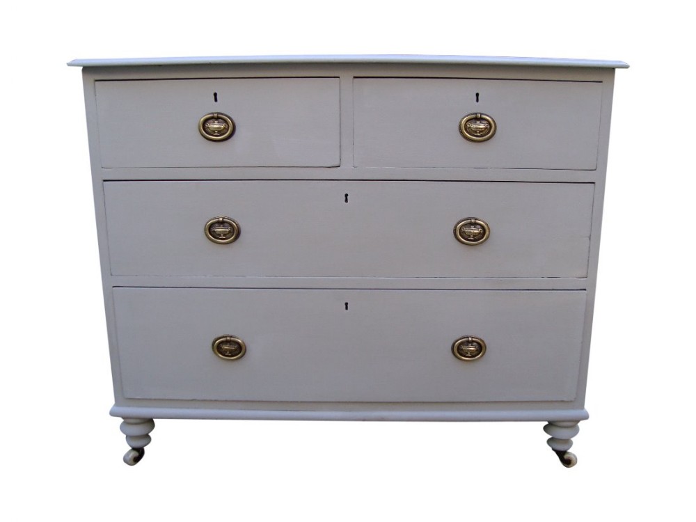 a delightful victorian painted chest of drawers