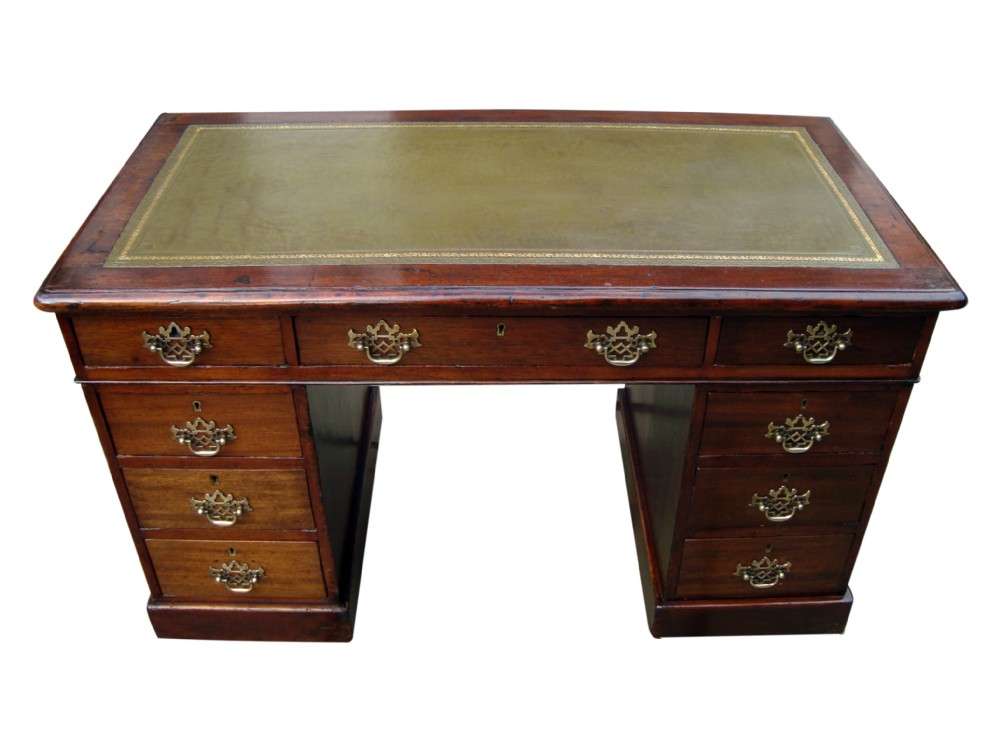 a delightful victorian pedestal writing desk