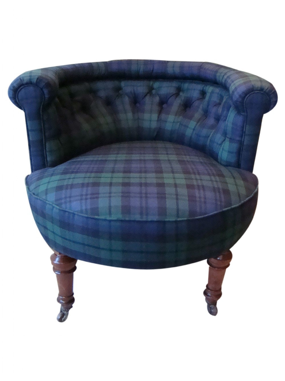 a delightful victorian tubnursery chair with new upholstery