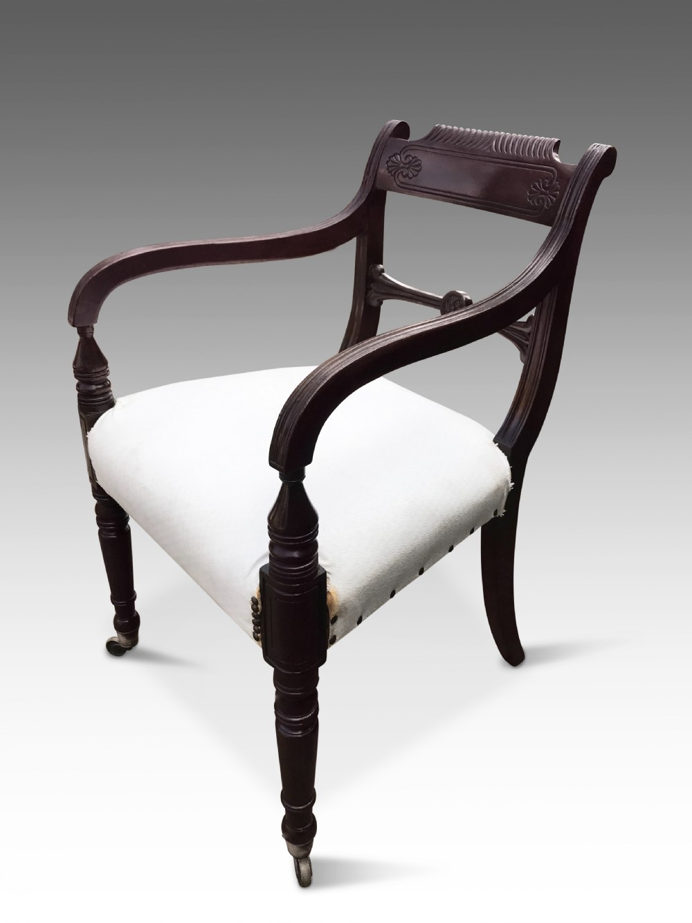 a elegant regency desk chair