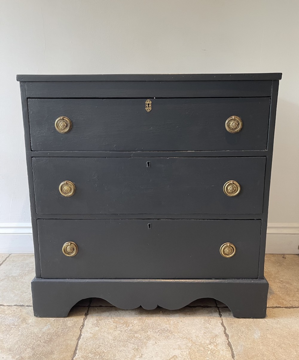 a gorgeous victorian painted chest of drawers