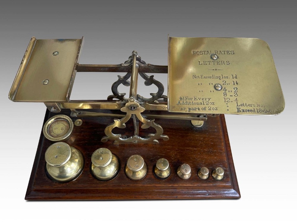 a gorgeous victorian postal scale